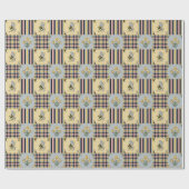 Bee Pattern glänzendes Verpackungspapier Geschenkpapier (Flach)