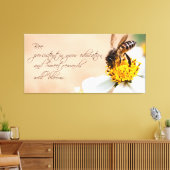 Bee Persistent in Bildung und Bloom Quote Foto Leinwanddruck (Insitu (Wohnzimmer))