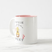 Bee Personalisiert Valentins Tasse (Vorderseite Links)