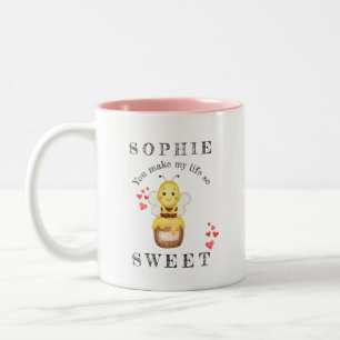 Bee Personalisiert Valentins Tasse