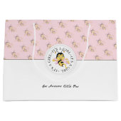 Bee Phantastisch Baby Girl | Personalisiert Monogr Große Geschenktüte (Vorderseite)