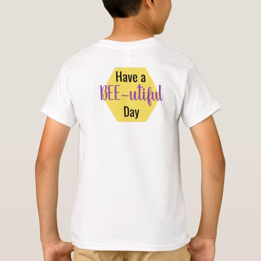 "BEE Phantastisch" Happy Bee T - Shirt (Rückseite)