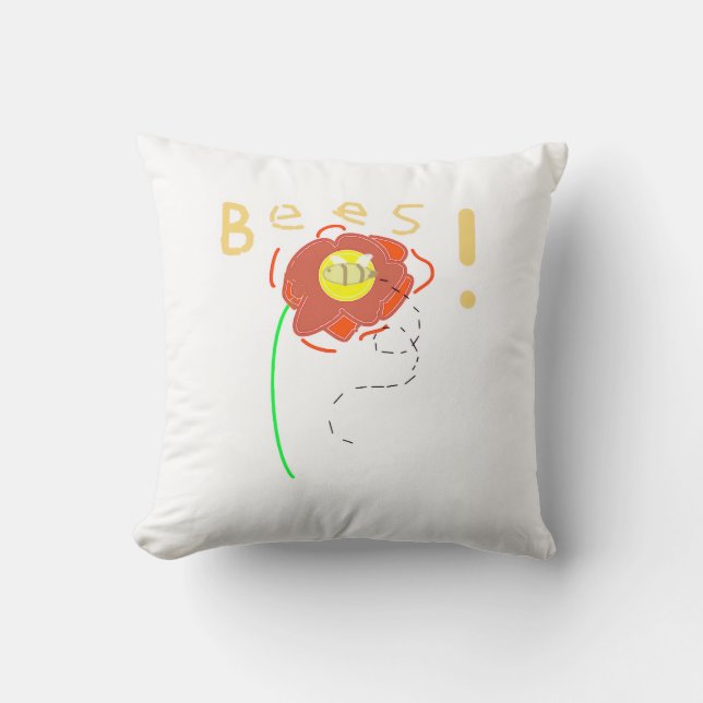 bee pillow kissen (Vorderseite)