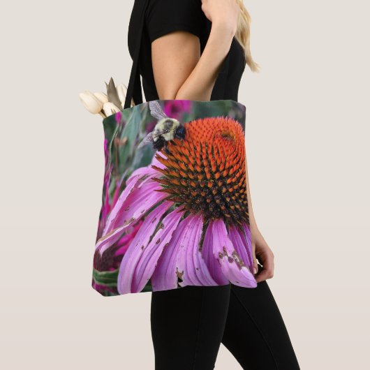 Bee & Pink Flower Tote Tasche (Von Nahem)