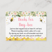 Bee Pink Gold Floral Baby Buy Anfrage Begleitkarte (Vorderseite)