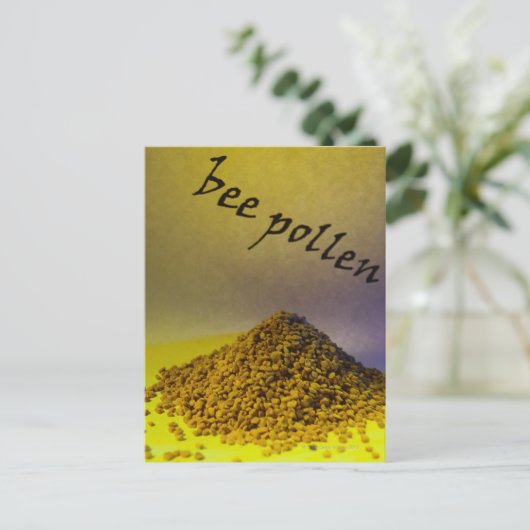 Bee Pollen Postkarte (Stehend Vorderseite)
