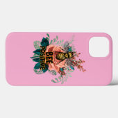 Bee Positive Floral Vibes Drawstring Bag Case-Mate iPhone Hülle (Rückseite (Horizontal))