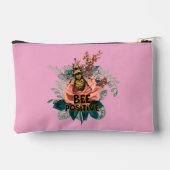 Bee Positive Floral Vibes Drawstring Bag Zubehörtasche (Rückseite)