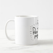 Bee Positive Funny Cartoon Kaffeetasse (Links)