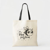 Bee Positive Tote Bag Tragetasche (Vorne)