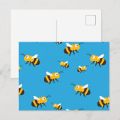Bee Postcard Postkarte (Vorne/Hinten)