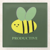 Bee Productive, Green Glasuntersetzer (Vorderseite)