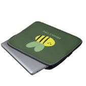 Bee Productive, Green Laptopschutzhülle (Vorne Knopf)