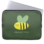 Bee Productive, Green Laptopschutzhülle (Vorderseite)