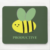 Bee Productive, Green Mousepad (Vorne)