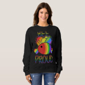 Bee Proud Equality Homosexualität Pride LGB Transg Sweatshirt (Vorne ganz)