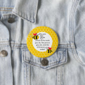Bee Proud Teacher Bewertung Honigwabe Button (Beispiel)