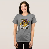 Bee Queen | Britische Kunst Tri-Blend Shirt (Vorderseite voll)