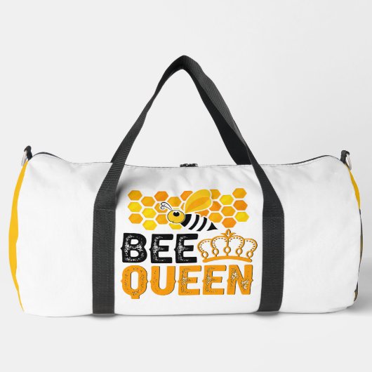 Bee Queen Honeycomb Crown Duffle Bag (Vorderseite)