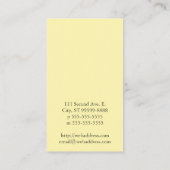 Bee Rainbow Business Card Visitenkarte (Rückseite)
