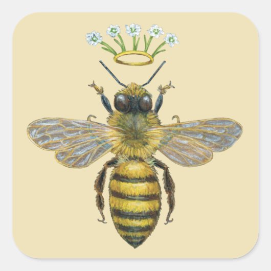 Bee Royalty Aufkleber (Vorderseite)