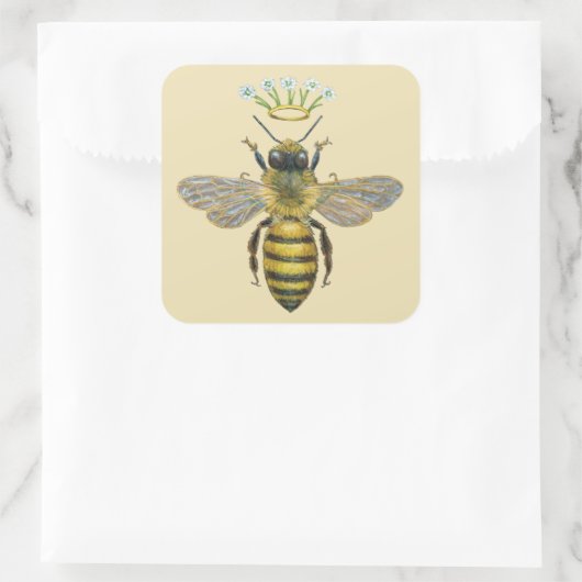Bee Royalty Aufkleber (Tasche)