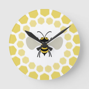 Bee Runde Wanduhr