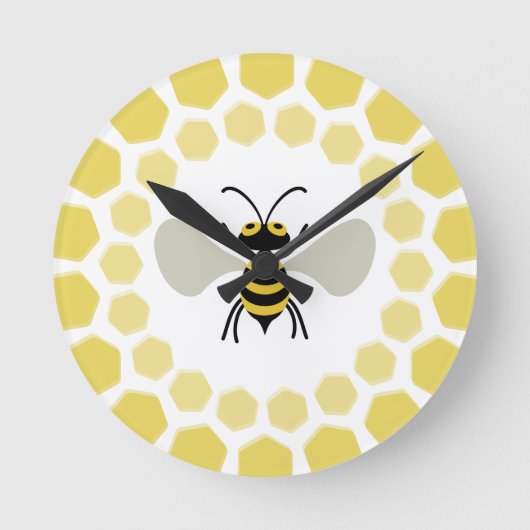 Bee Runde Wanduhr (Vorderseite)