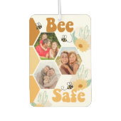Bee Safe 3 Foto Honeycomb Collage Autolufterfrischer (Vorderseite)