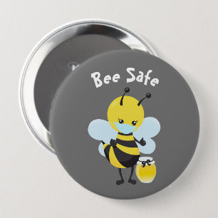 Bee Safe Wear Gesichtsmaske Covid Button