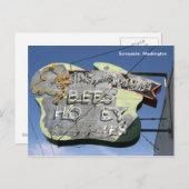 Bee Sign-Sunnyside, Washington Postkarte (Vorne/Hinten)