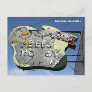 Bee Sign-Sunnyside, Washington Postkarte