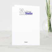 Bee Skep Blank Notecard Karte (Rückseite)