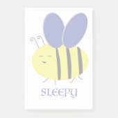 Bee Sleepy Post-it Klebezettel (Vorderseite)