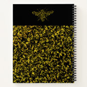 Bee Splattered Paint Notizblock (Rückseite)