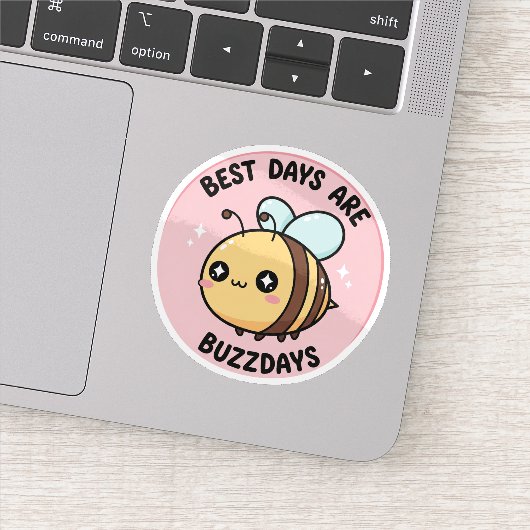 Bee Sticker – Cute Kawaii Bumblebee (Detail)