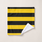 Bee Stripe Design Badhandtuch Set (Waschlappen)