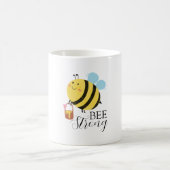 Bee Strong A Buzz of Positivity Kaffeetasse (Mittel)
