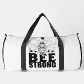 Bee Strong Honeycomb Graphic Duffle Bag (Rückseite)