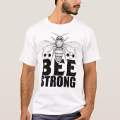 Bee Strong Honeycomb Graphic T-Shirt (Vorderseite)