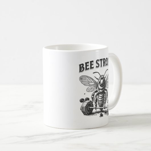 Bee Strong Kaffeetasse (VorderseiteRechts)