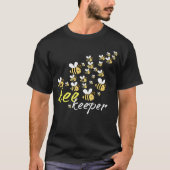 Bee Swarm Bee Keeper Bee Behaltend Honey Bearel T-Shirt (Vorderseite)