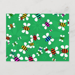 Bee Swarm Postkarte