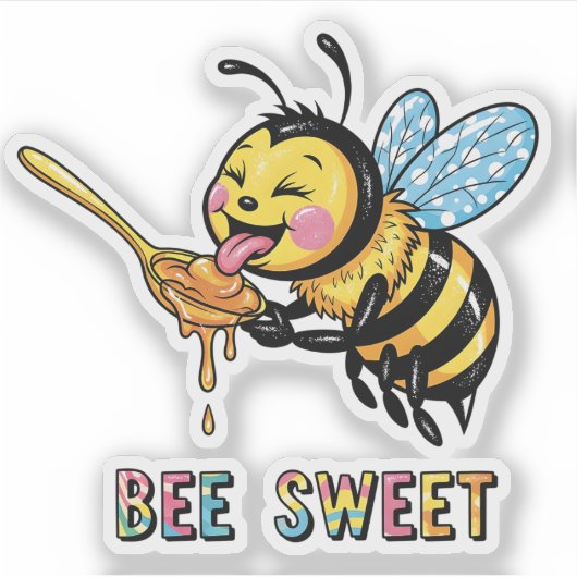 Bee Sweet Sticker (Vorderseite)