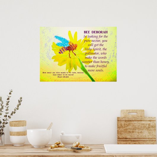 Bee Sweeter als Honey Poster (Küche)