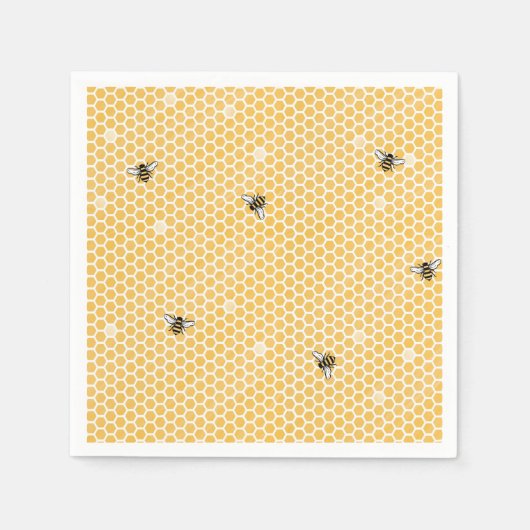 Bee Tea Party Napkin Serviette (Vorderseite)