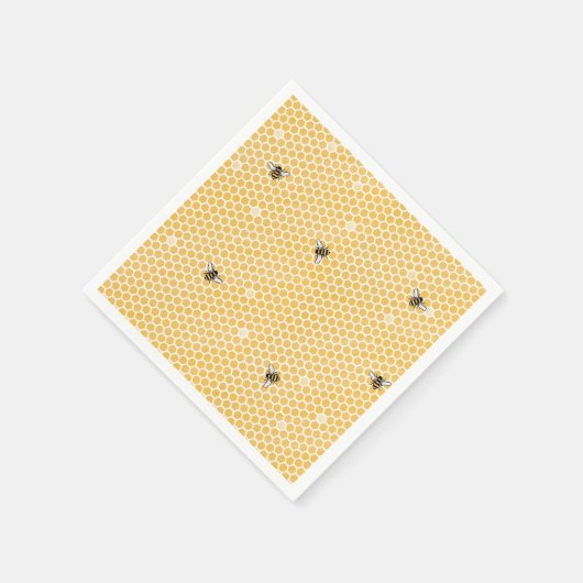 Bee Tea Party Napkin Serviette (Ecke)