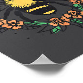 Bee Thankful Funny Thanksgiving Fall Season Pun Qu Poster (Ecke)