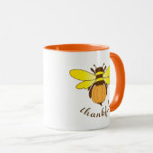 Bee-Thankful Holiday Cup/ Tasse (VorderseiteRechts)