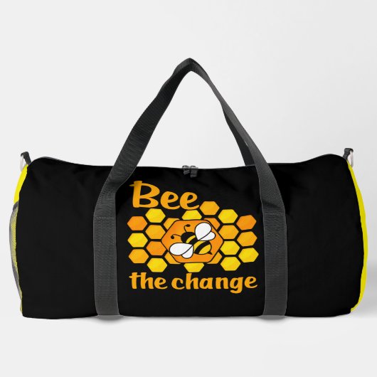 Bee The Change Honeycomb Duffle Bag (Rückseite)